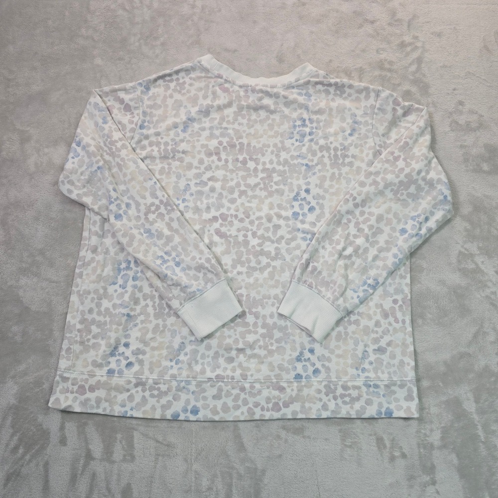 Stars Above Women XL Beautifully Soft Fleece Sweatshirt Animal Print Purple Blue